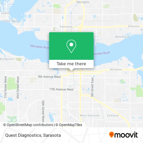 Quest Diagnostics map
