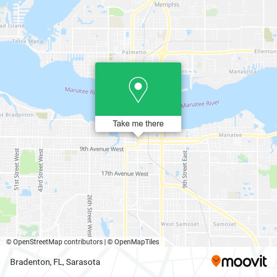 Mapa de Bradenton, FL