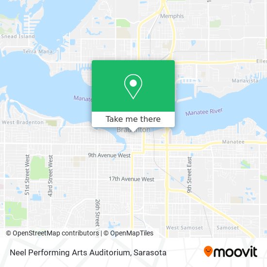 Neel Performing Arts Auditorium map