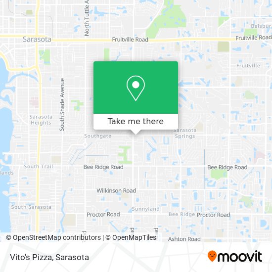 Vito's Pizza map