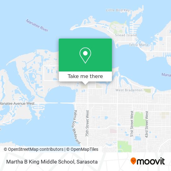 Martha B King Middle School map