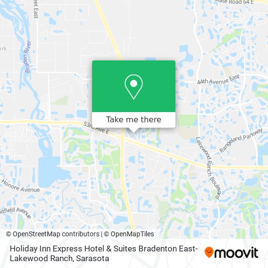 Holiday Inn Express Hotel & Suites Bradenton East-Lakewood Ranch map