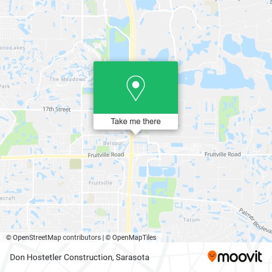 Don Hostetler Construction map