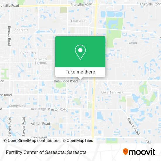 Fertility Center of Sarasota map