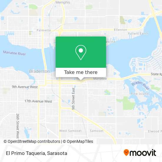 El Primo Taqueria map
