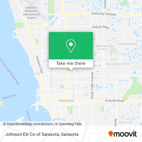 Mapa de Johnson Elc Co of Sarasota