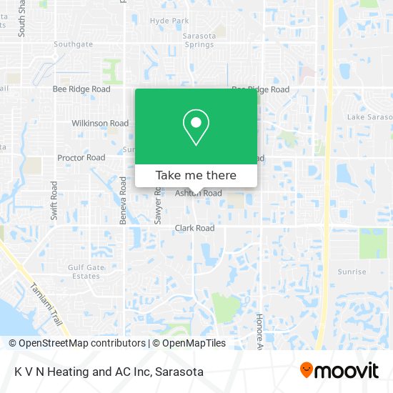 K V N Heating and AC Inc map