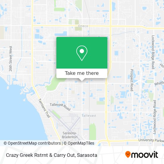 Mapa de Crazy Greek Rstrnt & Carry Out