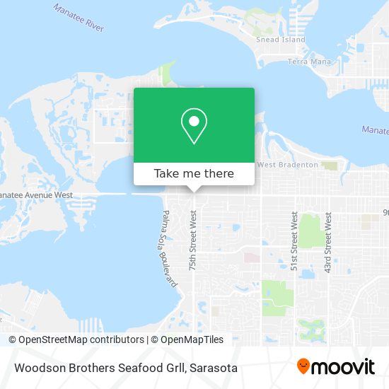 Mapa de Woodson Brothers Seafood Grll