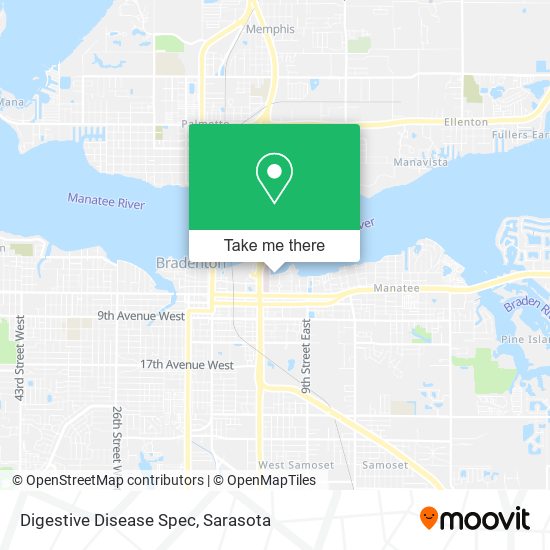Digestive Disease Spec map