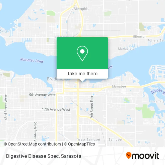 Digestive Disease Spec map