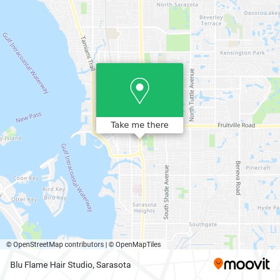 Blu Flame Hair Studio map