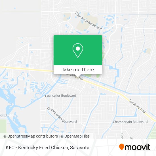 KFC - Kentucky Fried Chicken map