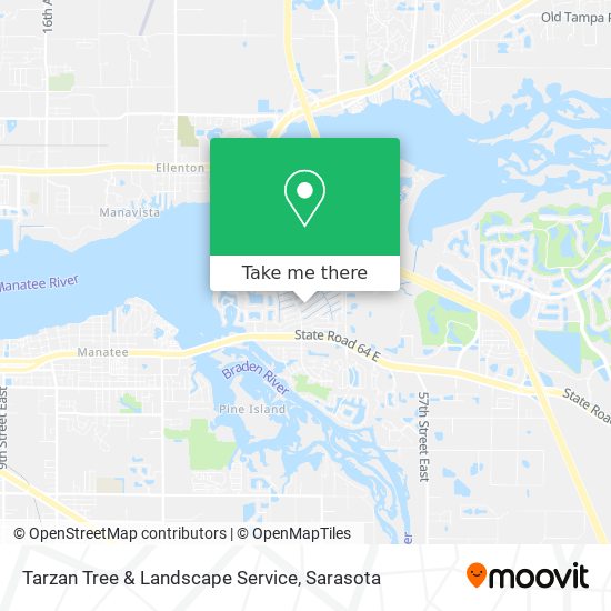 Tarzan Tree & Landscape Service map