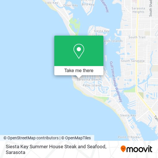 Mapa de Siesta Key Summer House Steak and Seafood