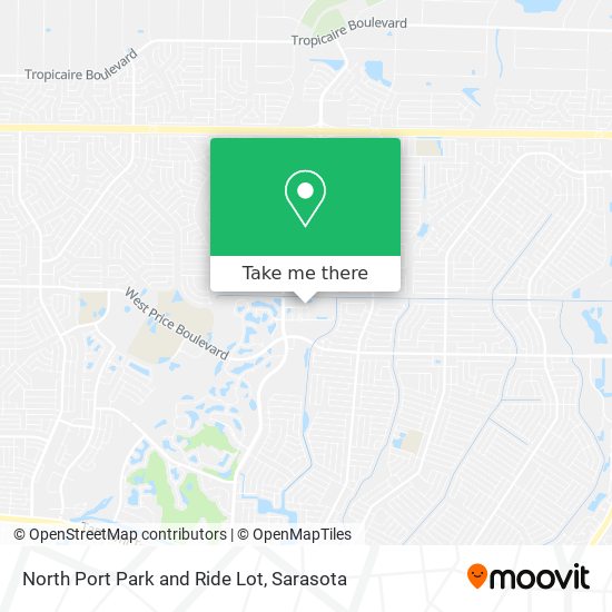 North Port Park and Ride Lot map
