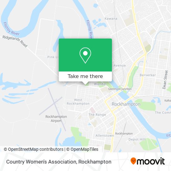 Country Women's Association map
