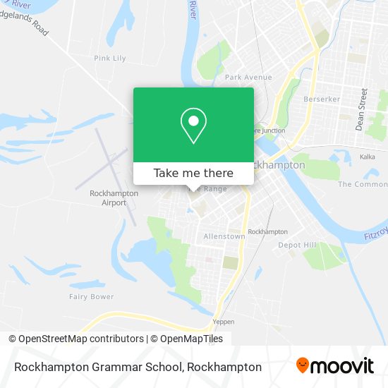 Rockhampton Grammar School map