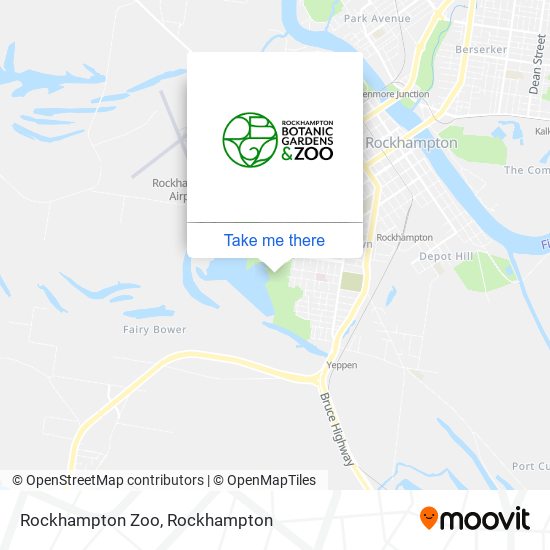Mapa Rockhampton Zoo