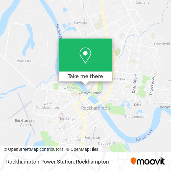 Mapa Rockhampton Power Station