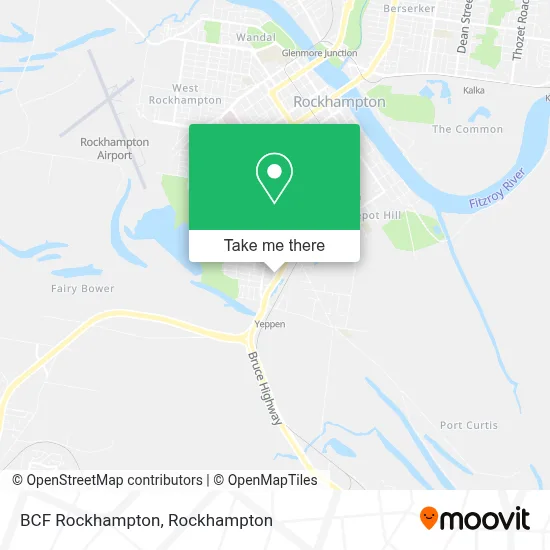 Mapa BCF Rockhampton