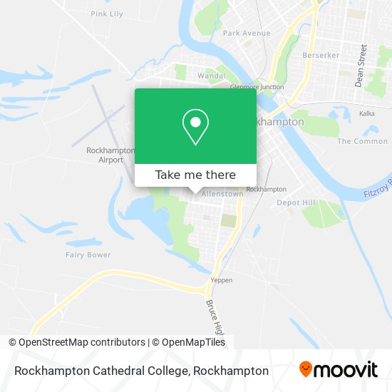 Mapa Rockhampton Cathedral College