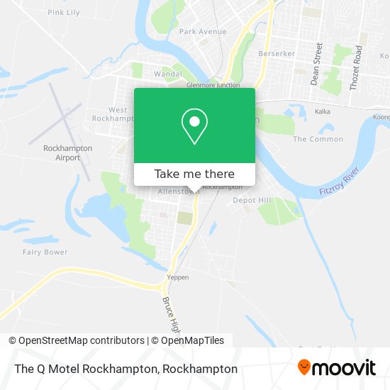 The Q Motel Rockhampton map