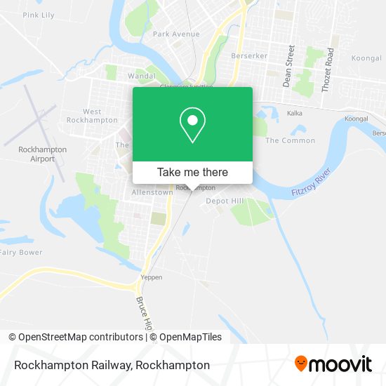 Rockhampton Railway map
