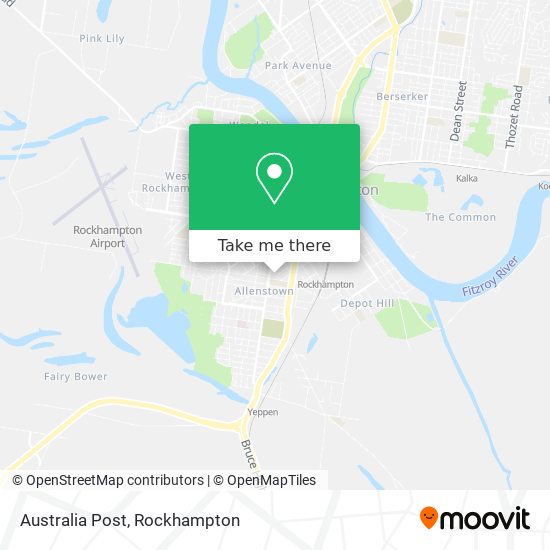 Australia Post map