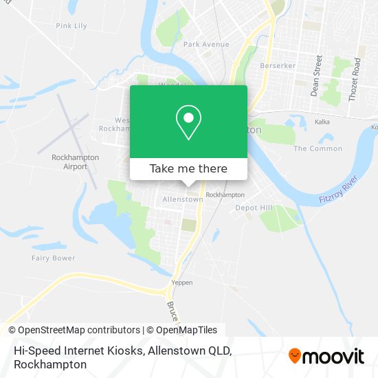 How to get to HiSpeed Kiosks, Allenstown QLD in Rockhampton