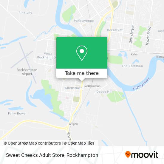 Mapa Sweet Cheeks Adult Store