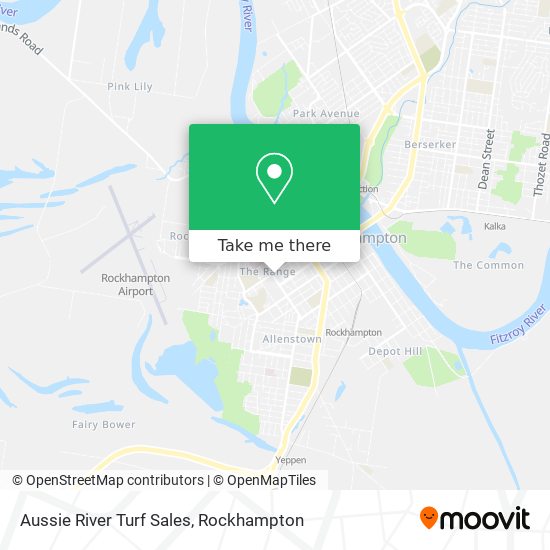 Aussie River Turf Sales map