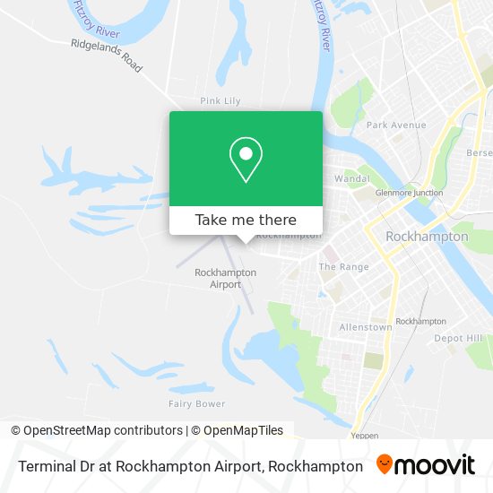 Terminal Dr at Rockhampton Airport map