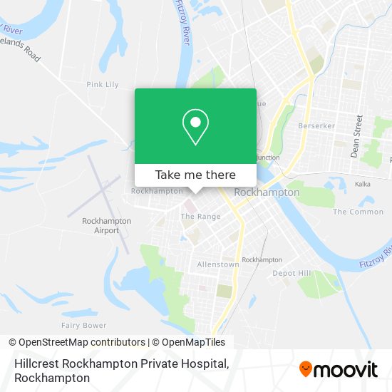 Hillcrest Rockhampton Private Hospital map