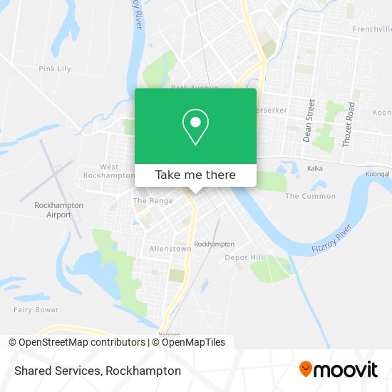 Shared Services map