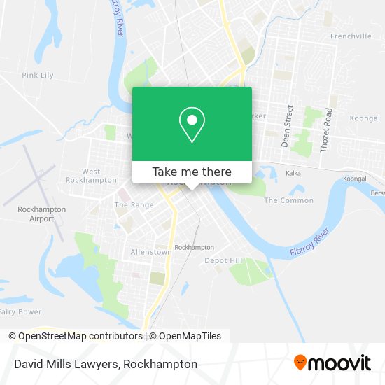 David Mills Lawyers map