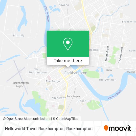 Helloworld Travel Rockhampton map