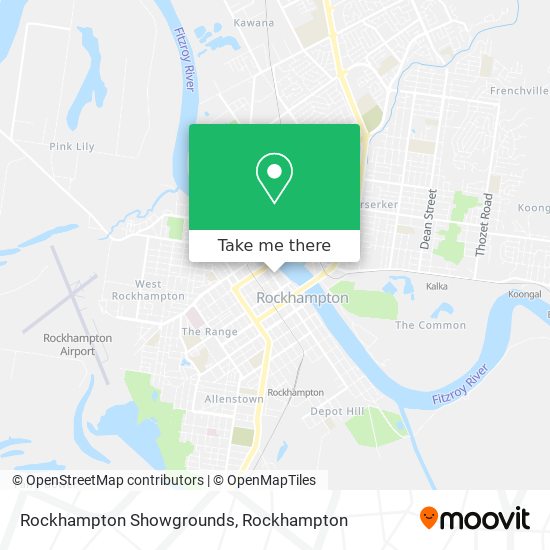 Rockhampton Showgrounds map