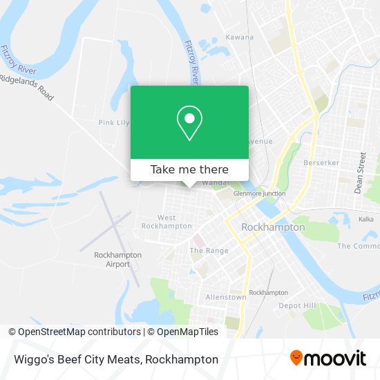 Wiggo's Beef City Meats map