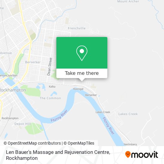 Mapa Len Bauer's Massage and Rejuvenation Centre