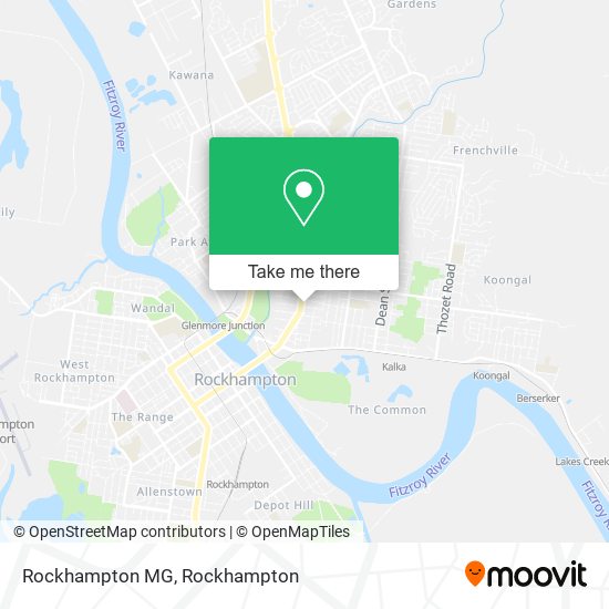 Rockhampton MG map