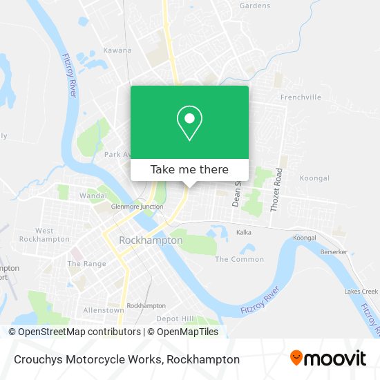 Crouchys Motorcycle Works map