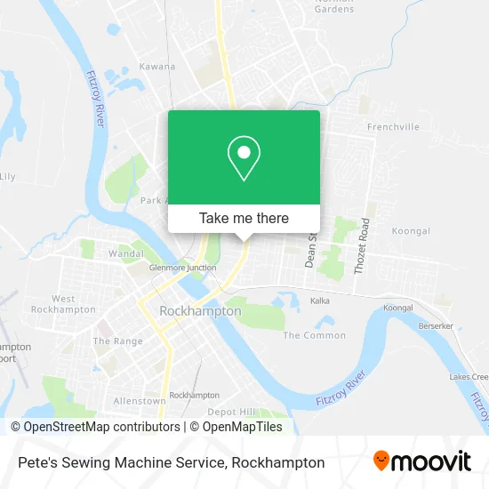 Mapa Pete's Sewing Machine Service