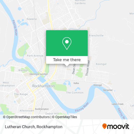 Lutheran Church map
