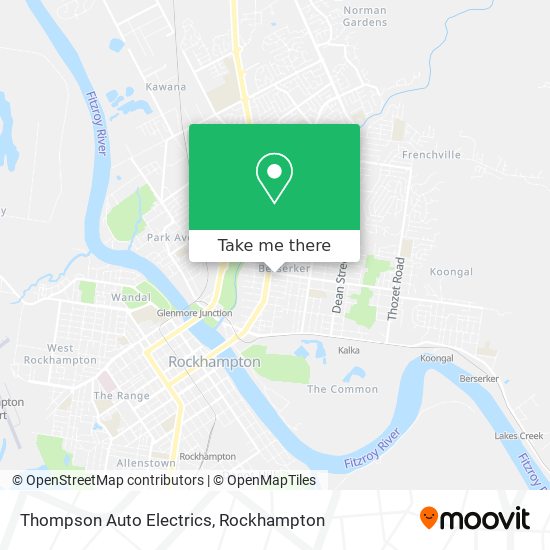 Thompson Auto Electrics map