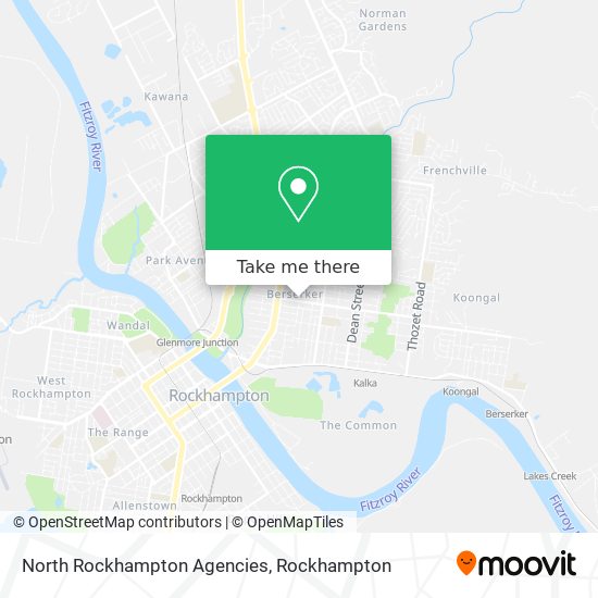 North Rockhampton Agencies map