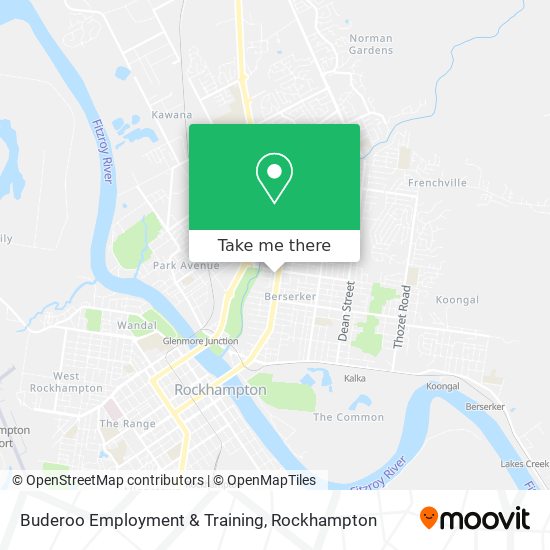 Mapa Buderoo Employment & Training