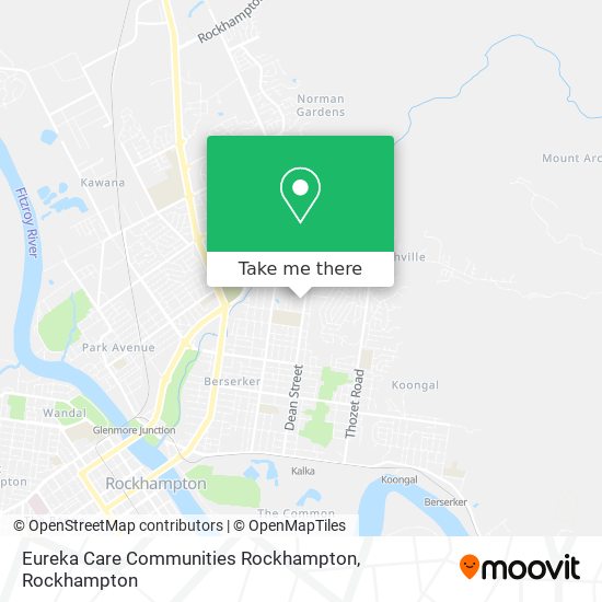 Eureka Care Communities Rockhampton map