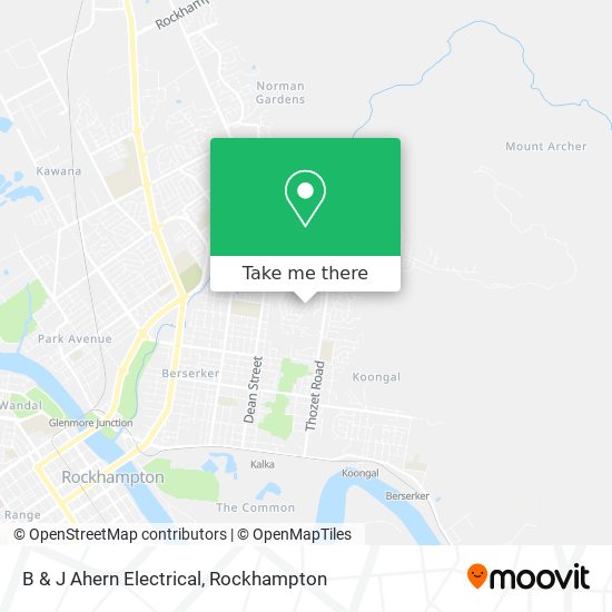 Mapa B & J Ahern Electrical