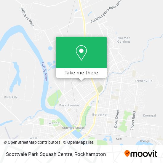 Scottvale Park Squash Centre map